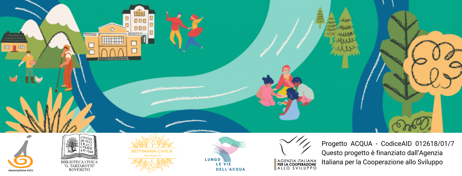 Rovereto: città globale immagine che rappresenta una comunità che vive lungo il fiume