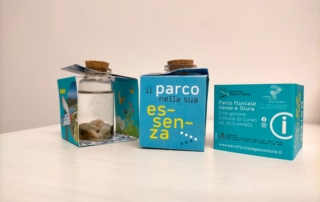 Una fialetta di essenza del Parco Fluviale