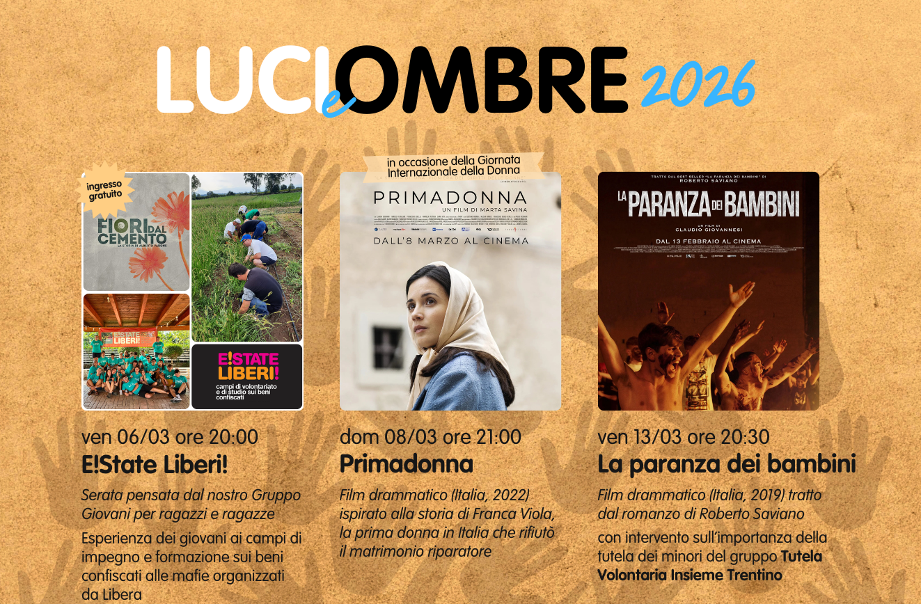 Cineforum Luci e ombre 2026