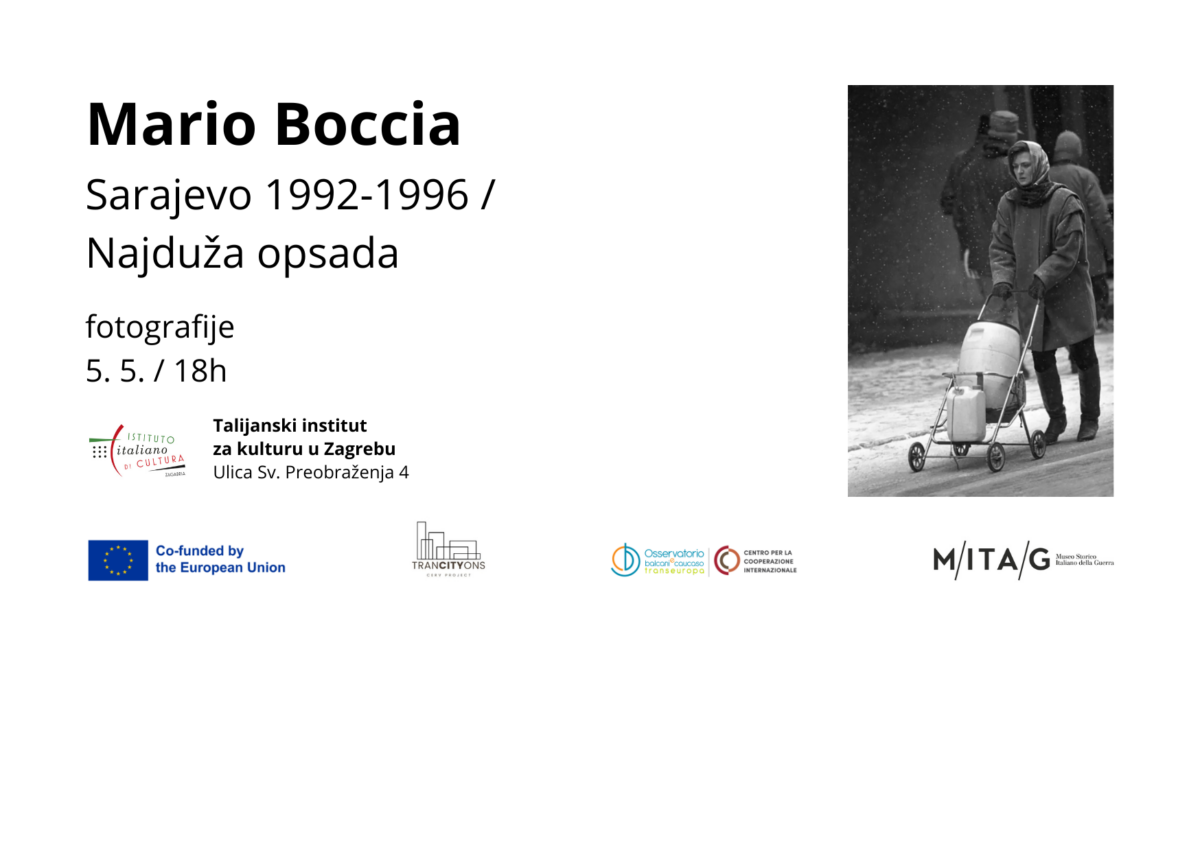 Copertina mostra Mario Boccia a Zagabria