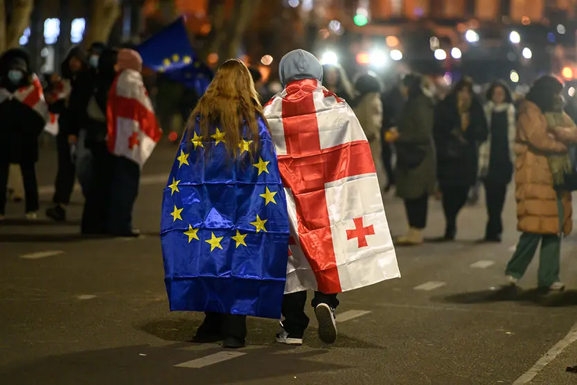 Georgia: proteste a Tbilisi -foto di Onnik James Krikorian